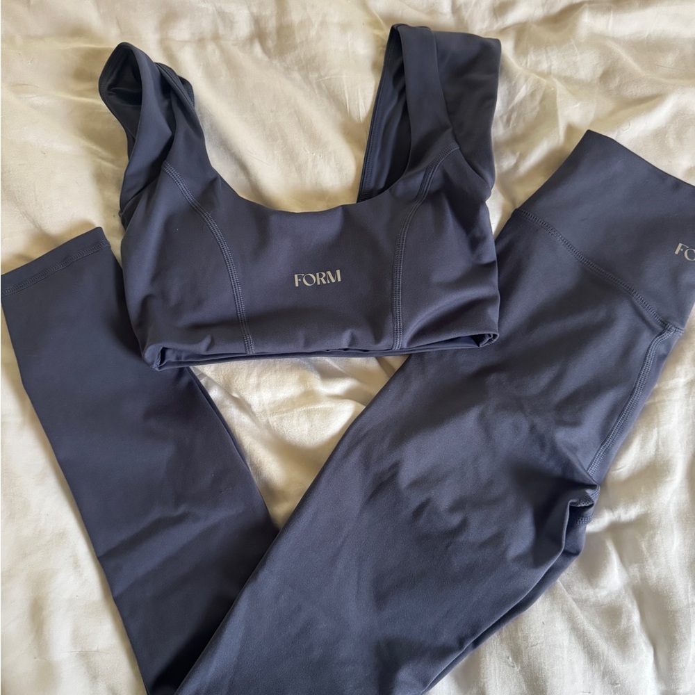 SOLD Form by sami clarke and sami spalter cap sleeve bra and leggings in ocean